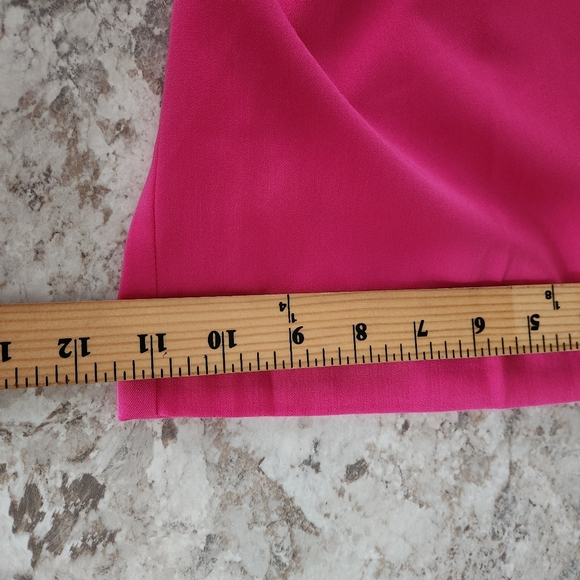 Ann Taylor Pink Wide-Leg High Rise Crop Ankle Pants 4 Petite - Picture 11 of 14